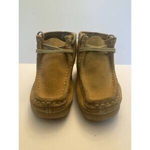Clarks Originals Wallabee Toddler Boots Size 11M Tan Suede Crepe Sole